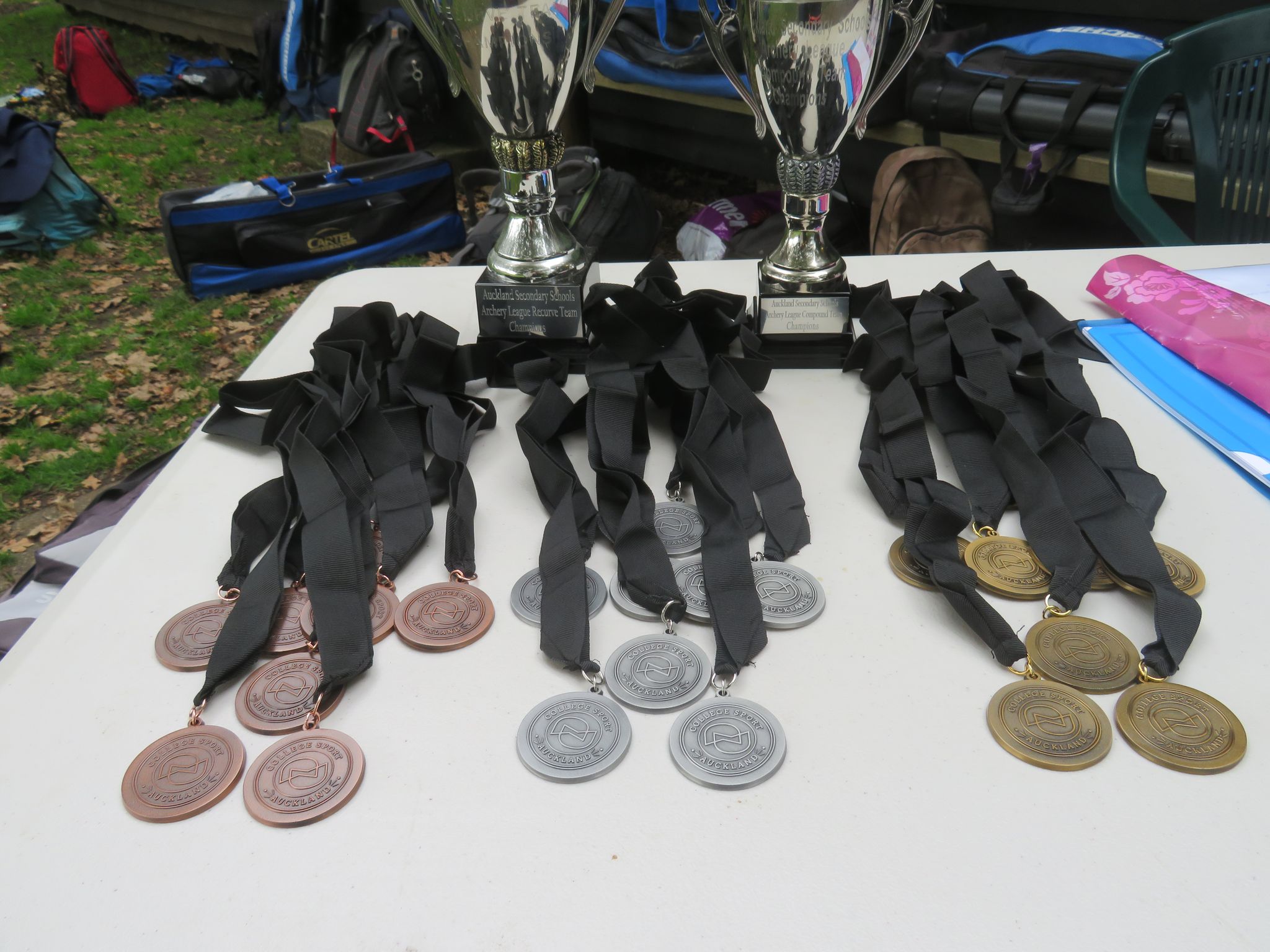 Medals for youth archers